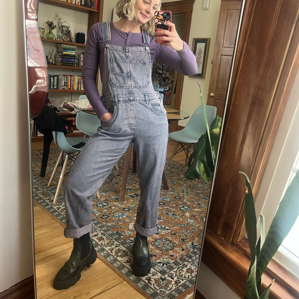 Free people Ziggy denim overalls